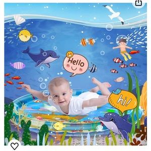 40''X40'' Baby Tummy Time Water Play Mat